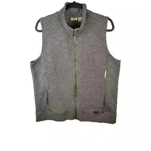 L.L. Bean Jackets & Blazers - LL Bean Quilted Vest Womens XL Heathered Brown Equestrian Cowgirl Westerncore